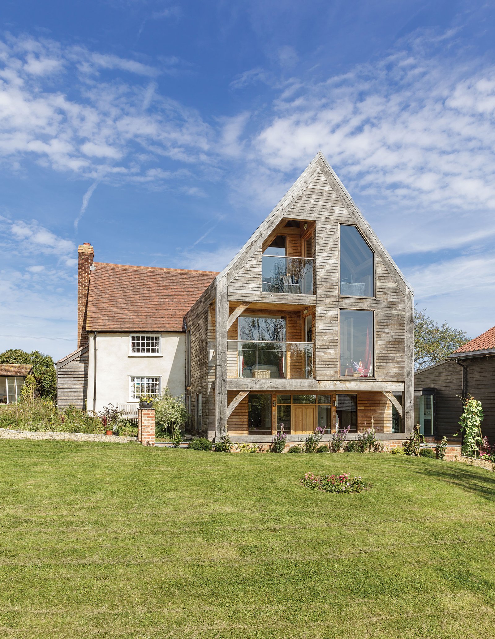 three storey extension on sloping site