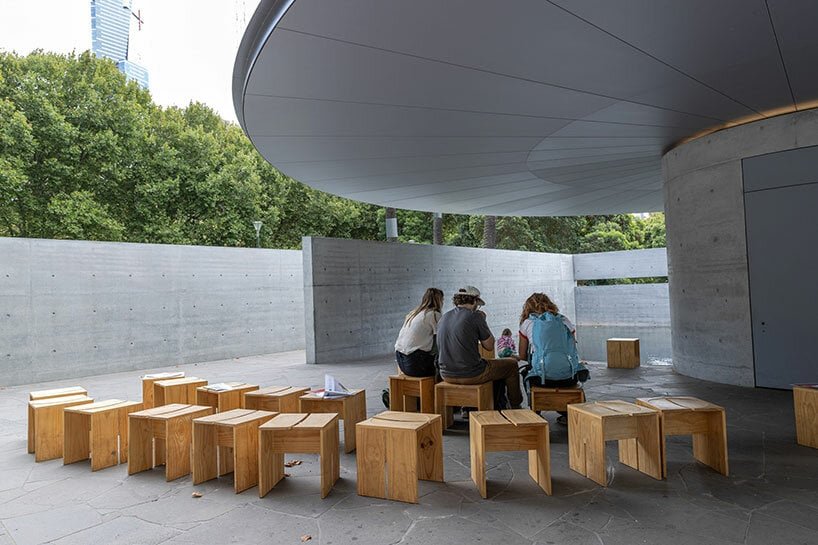 explore tadao ando's MPavilion 10 in melbourne through the lens of danica o. kus
