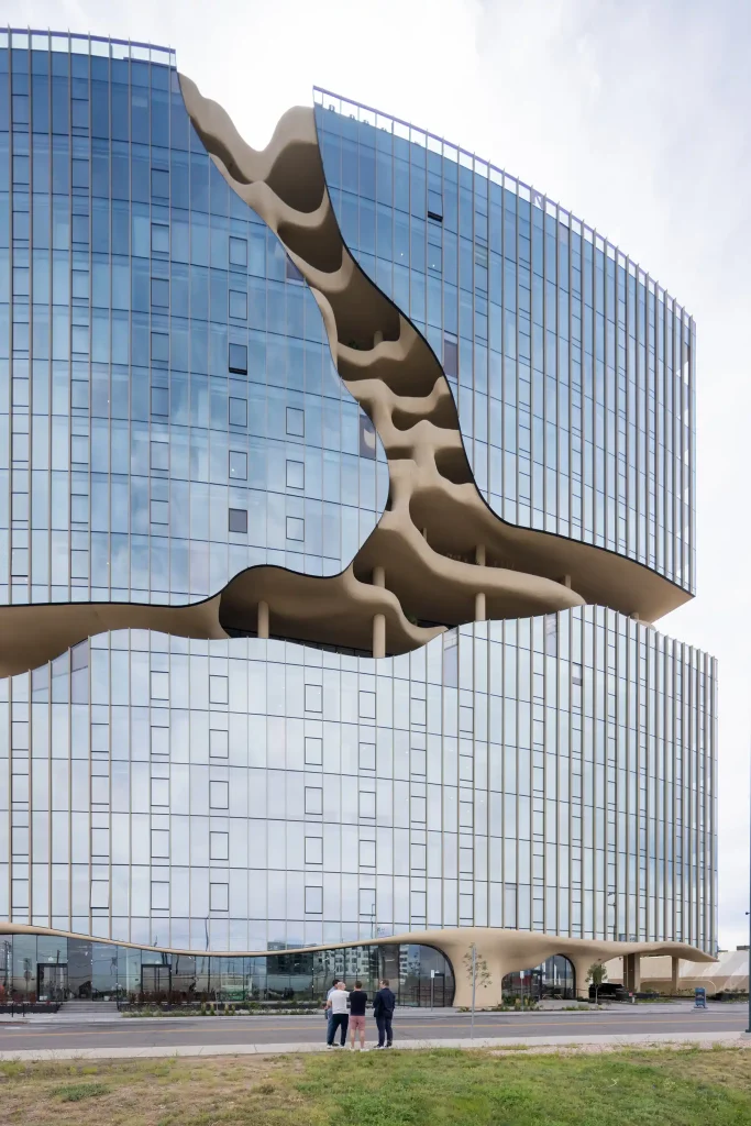 MAD Architects Unveils New Building with Canyon-Like Crack Facade in Denver 4 One River North 1