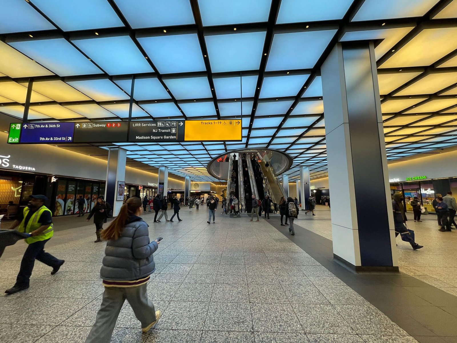 interior of penn station concourse today