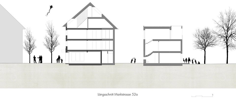 Market Street 52 and 52a by MWArchitekten