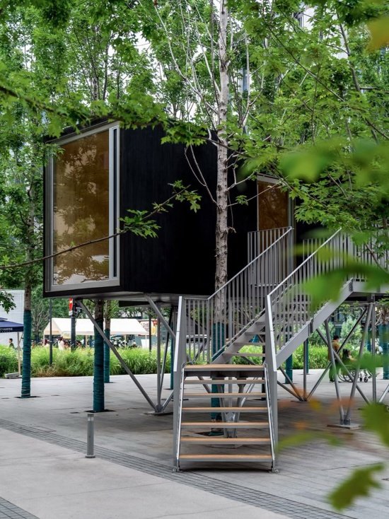 OoEli International Block Renewal Slow Flash Park Project by Kong Architects