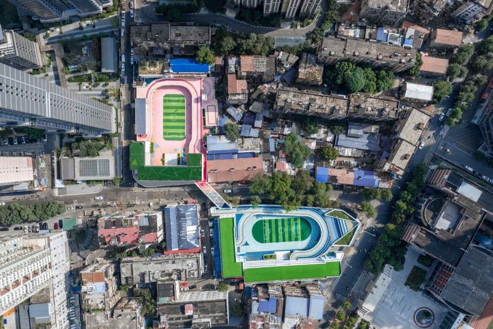 改造后的星空校区鸟瞰 / Aerial view of the renovated Star-Sky Campus