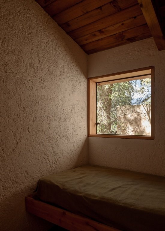 bedroom adjoining the workshop
