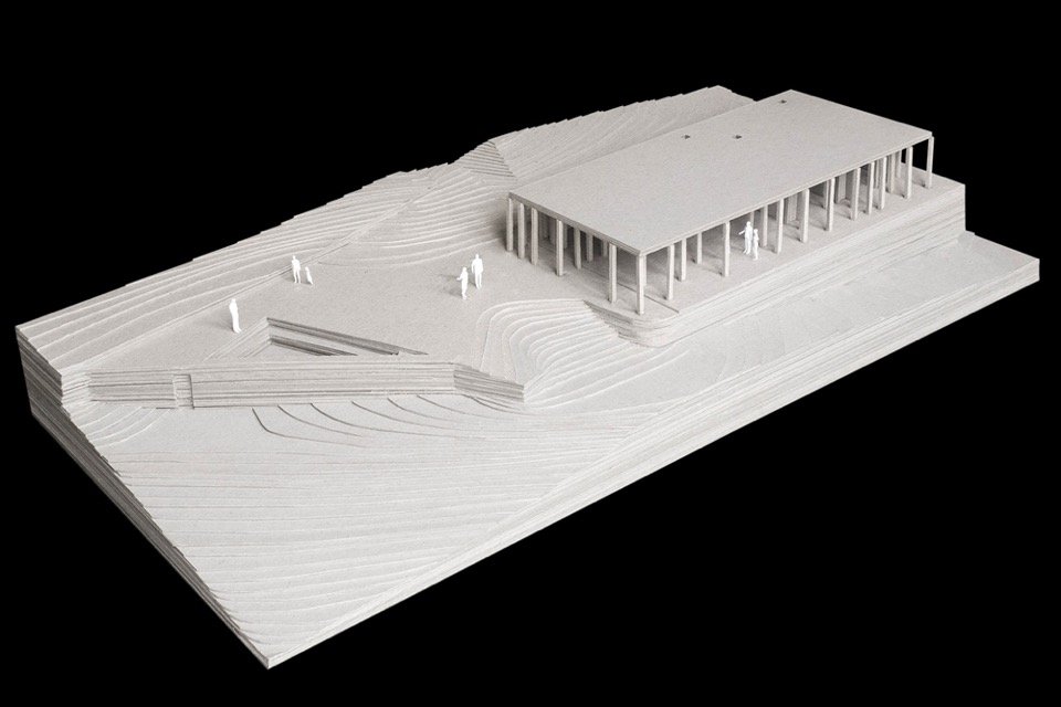 Model of the house and terraces/model of the house and terraces