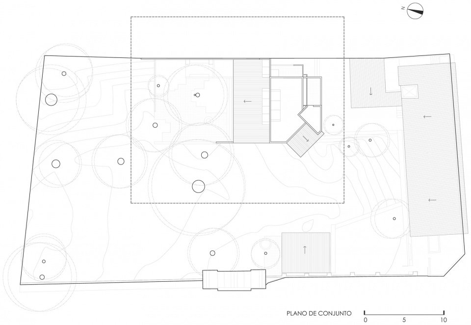 general floor plan, site plan