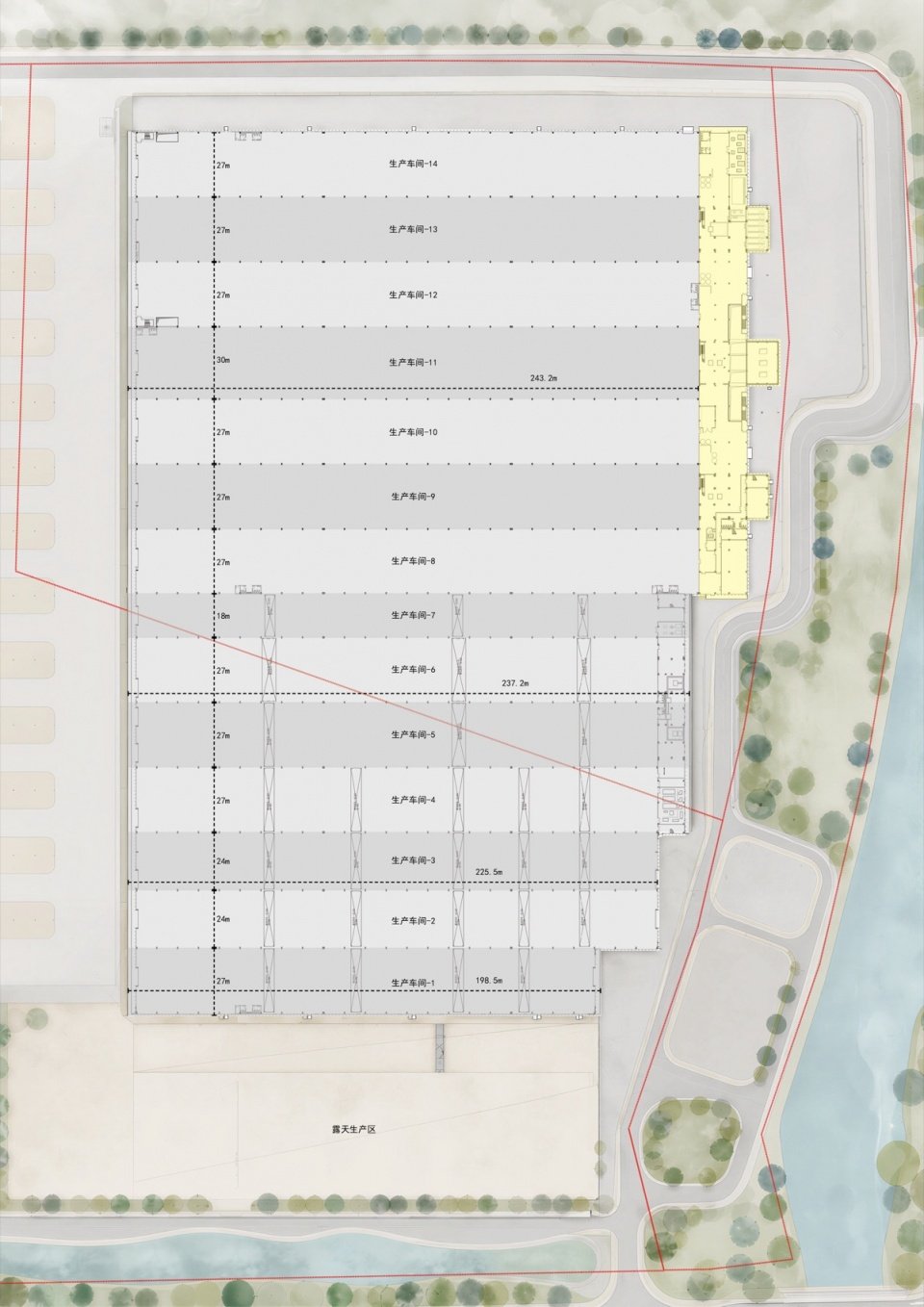 首层平面图 / Ground-floor plan