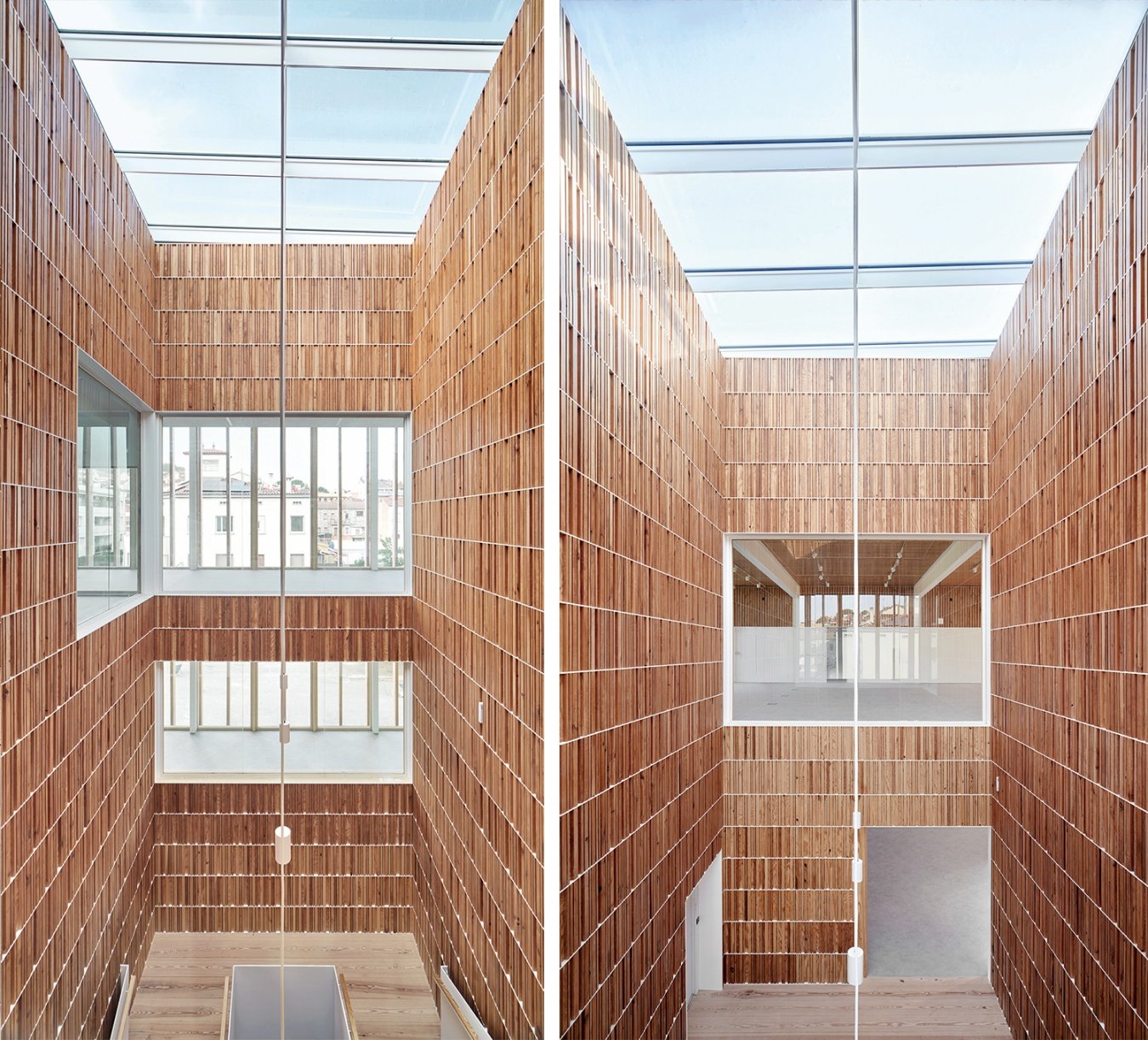 Floor-to-ceiling atrium
