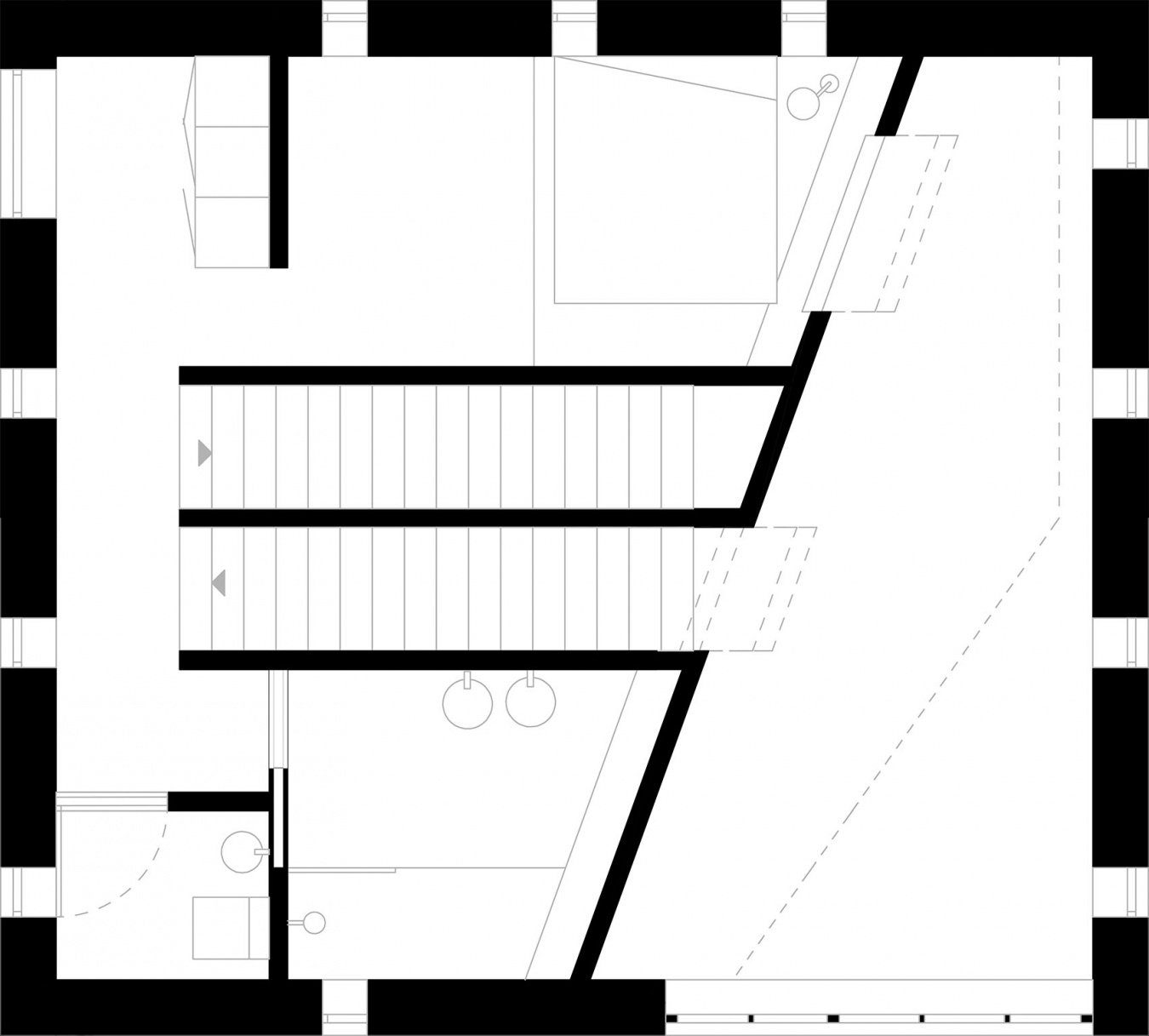 THE TOWN HOUSE Sigurd Larsen Design Architecture Germany stone wood urban house Plan 1 copy