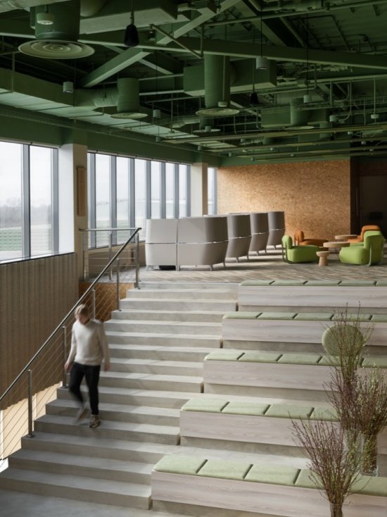 Stepped communication space/Stepped gathering space