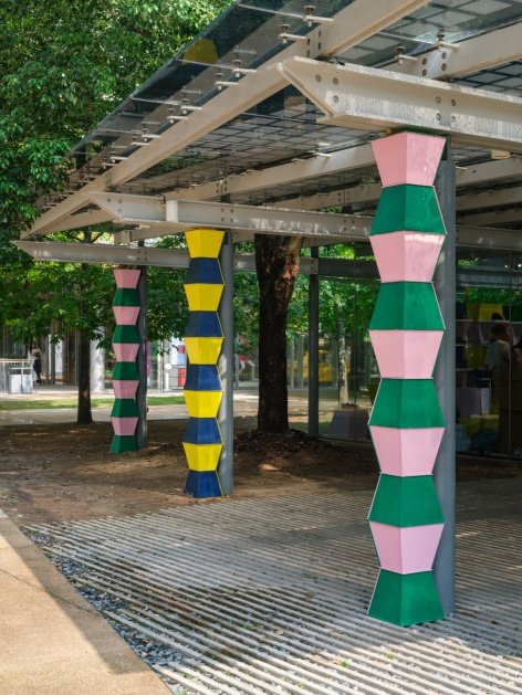 Columns formed by Building units