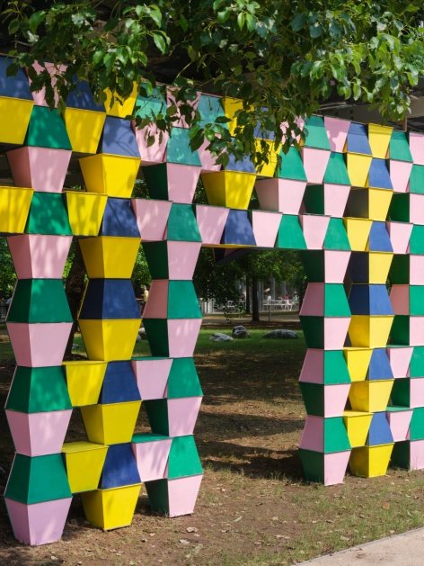 Doorway formed by Building units