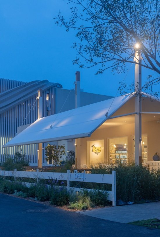 Awnings and structures under lights