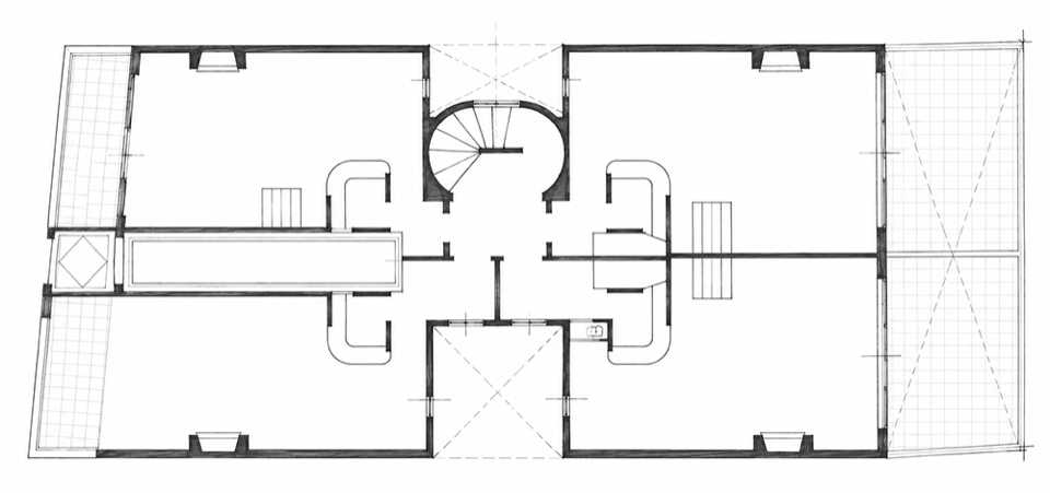 Tres Sargentos 422艺术家工作室上层平面 / Ateliers Tres Sargentos 422, upper-floor plan