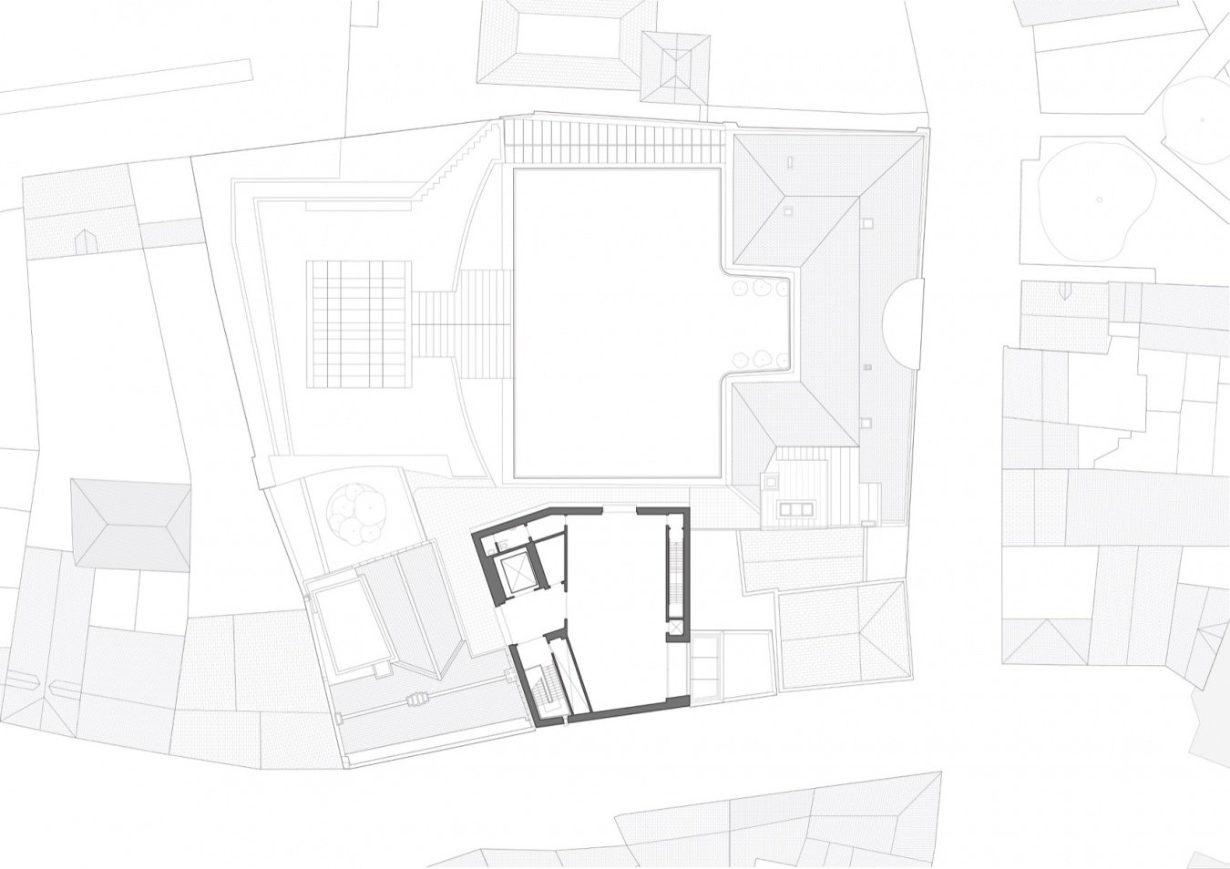 五层平面图,Fourth floor plan