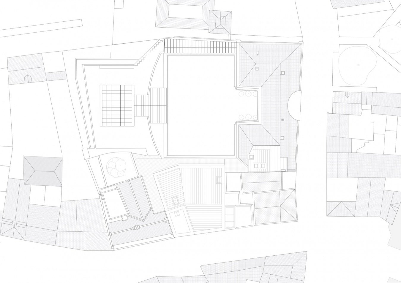 屋顶平面图,Roof plan