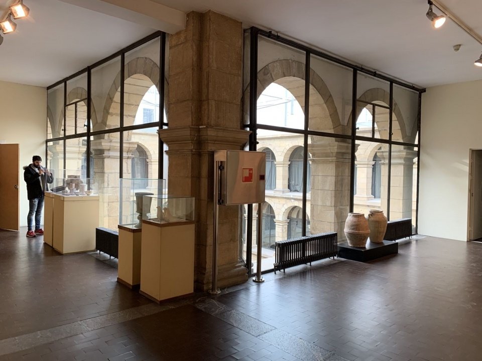 Cloister gallery before renovation, Cloister gallery before renovation