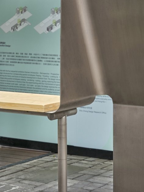胶合竹与不锈钢城市家具细部 2 / details of glued-laminated bamboo and stainless steel urban furniture 2