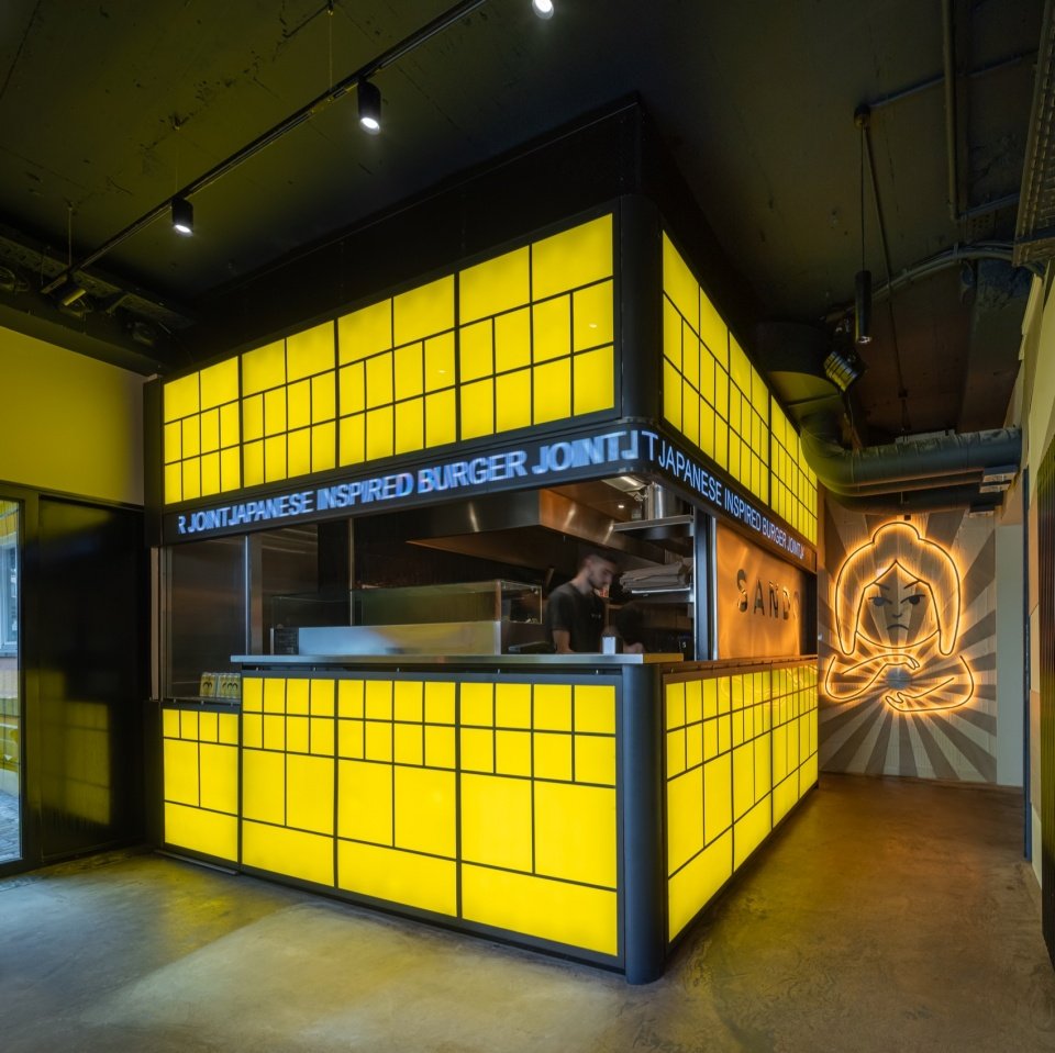 The yellow lightbox counter/The yellow lightbox counter