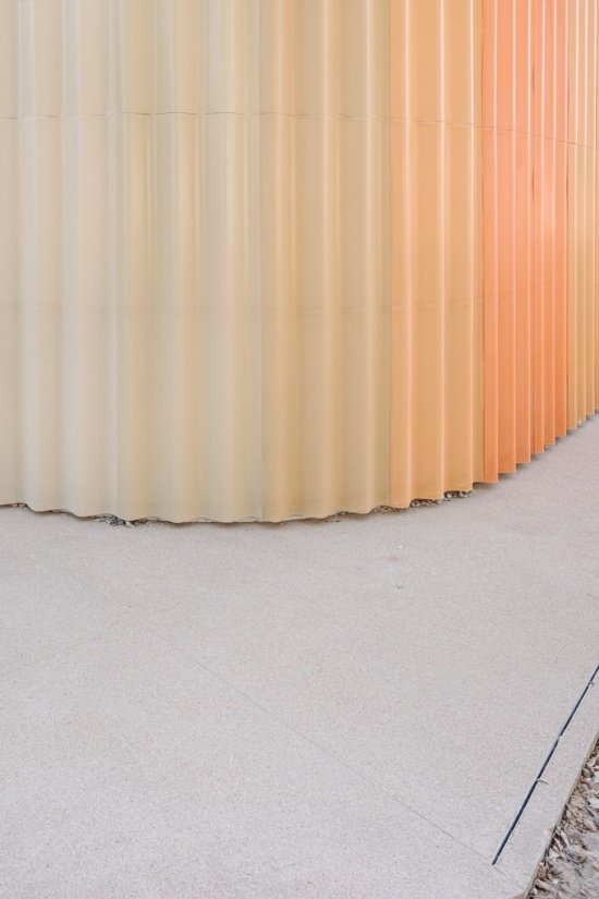 Corrugated aluminum detail