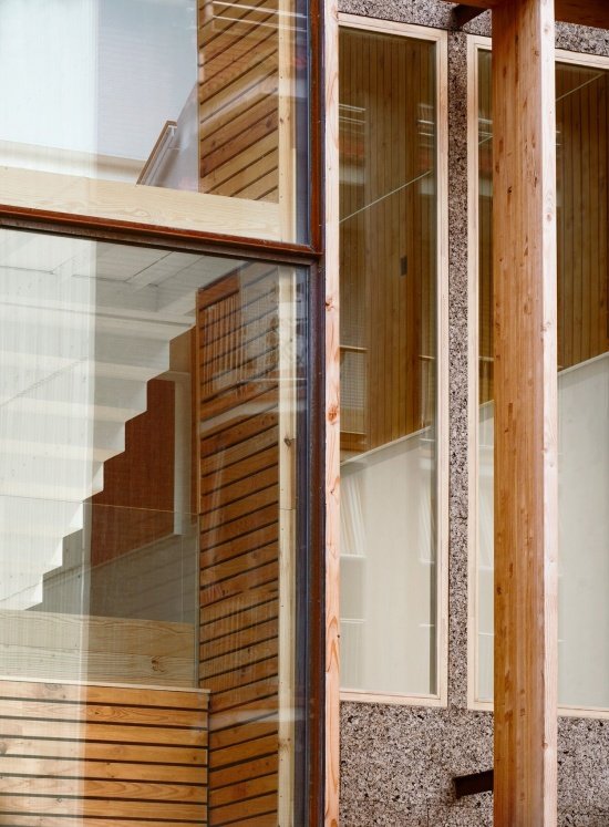 Stair detail seen from outside