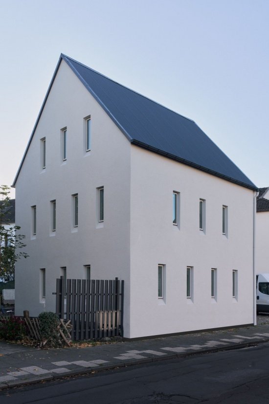 Gable façade of the house