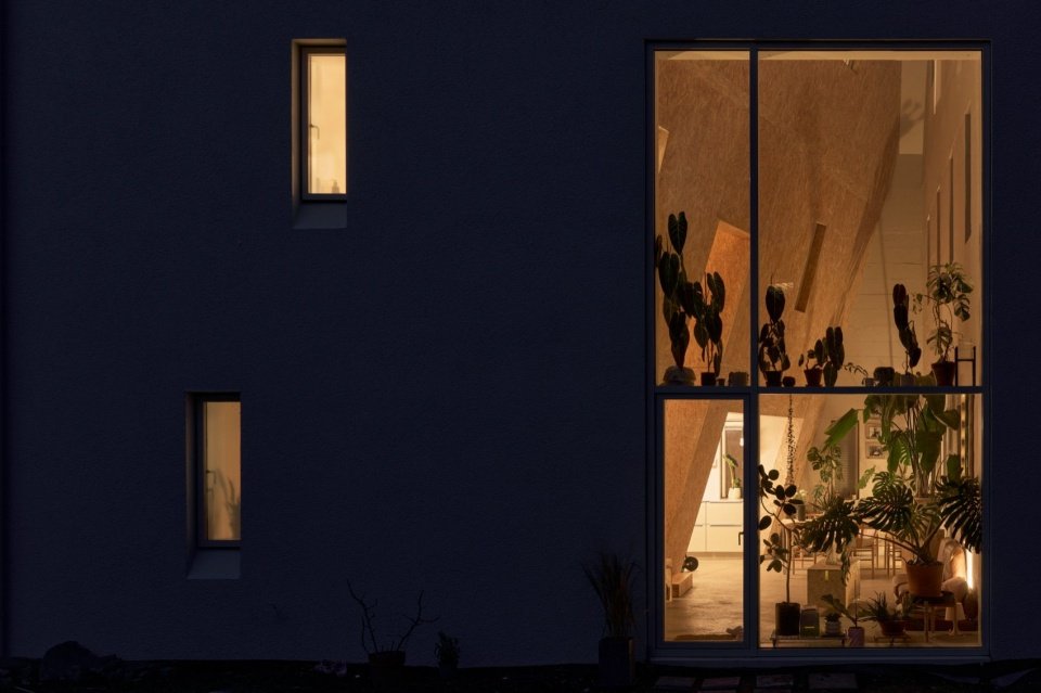 Garden façade at night/ Garden façade at night