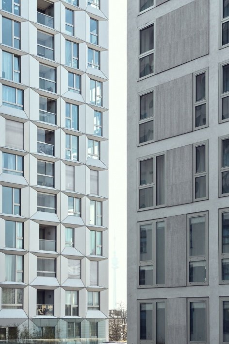 two façade textures juxtaposed