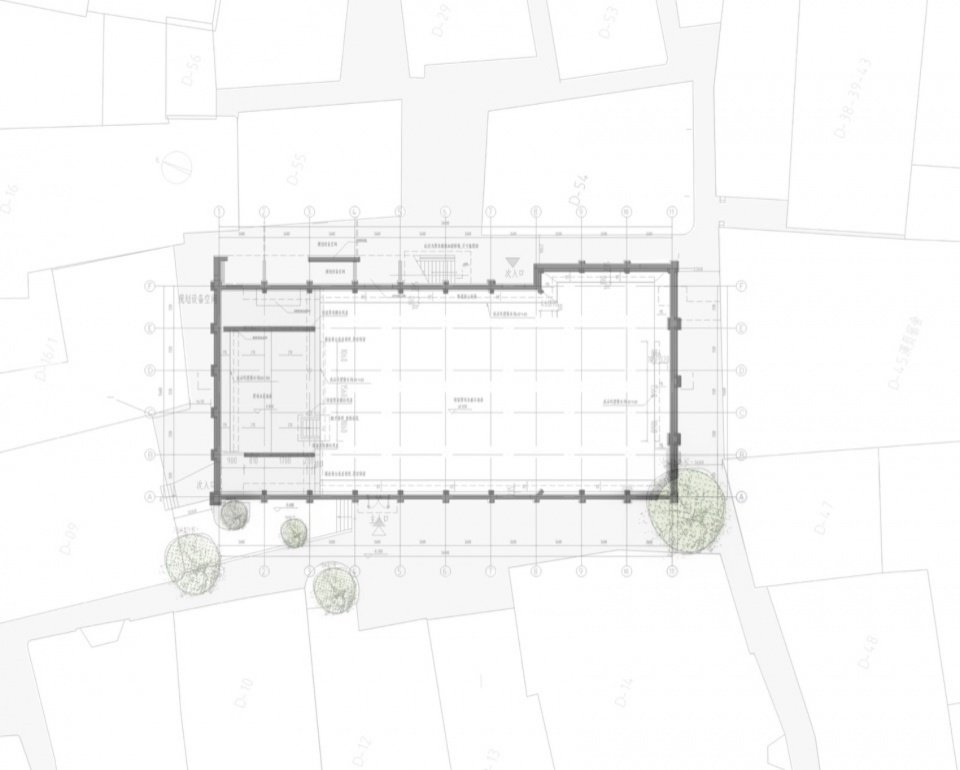 灼灼快乐园剧场首层平面 / Ground-Floor Plan of Zhuozhuo Happy Garden Theater