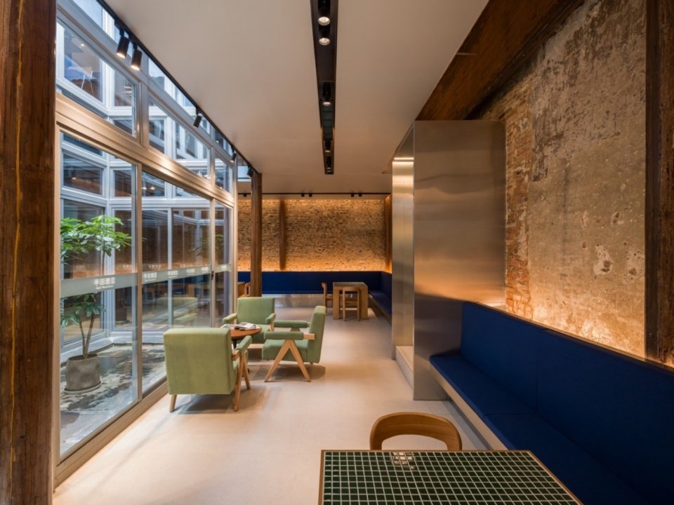 服务岛A一层休闲水吧 / Ground-Floor Lounge and Refreshment Bar, Service Island A